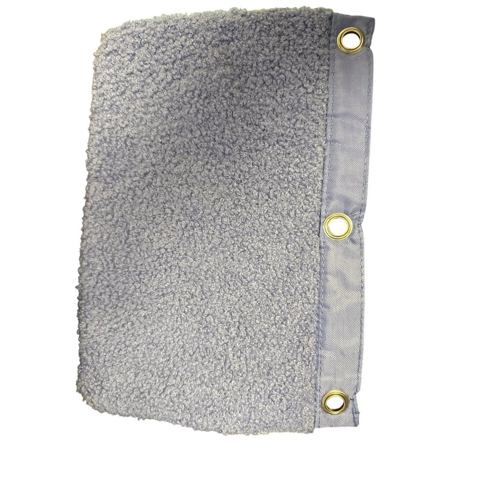 Yoobi Blue Sherpa Binder Zip Case With 3-Ring Grommets & Dual Zippered Compartme - Picture 3 of 5